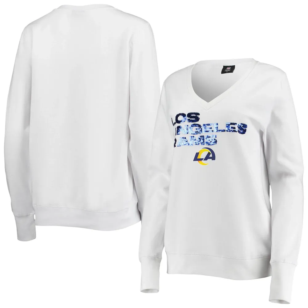 Lids Los Angeles Rams Cuce Women's Victory V-Neck Pullover