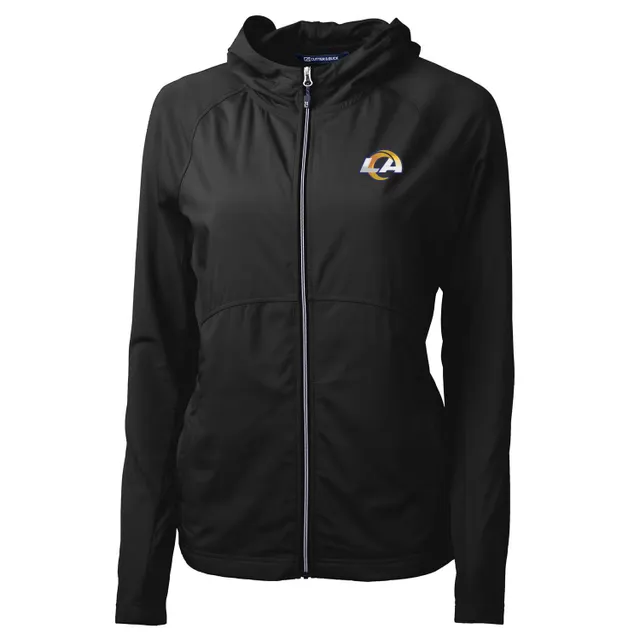 Los Angeles Rams Antigua Wordmark Victory Full-Zip Hoodie - Black