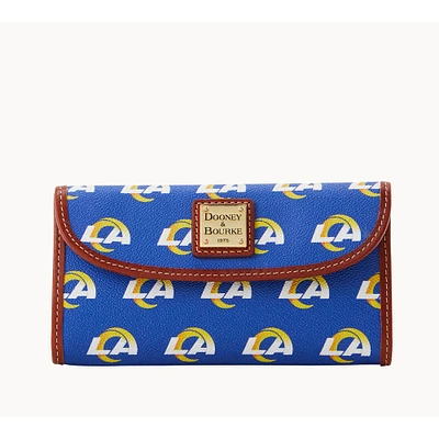 Women's Dooney & Bourke Los Angeles Rams Team Color Continental Clutch