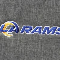 Women's Dunbrooke Charcoal Los Angeles Rams Zephyr Softshell Full-Zip Jacket