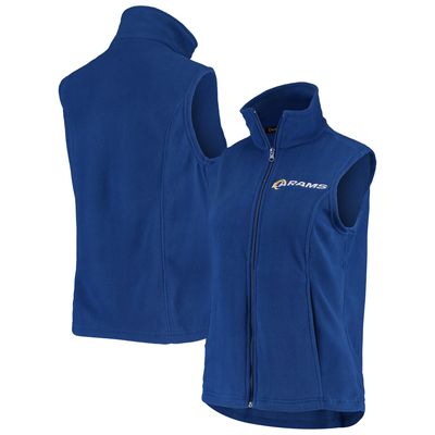 Women's Dunbrooke Royal Los Angeles Rams Houston Fleece Full-Zip Vest