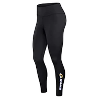 Women's Fanatics Black Los Angeles Rams Wordmark Stacked - Leggings