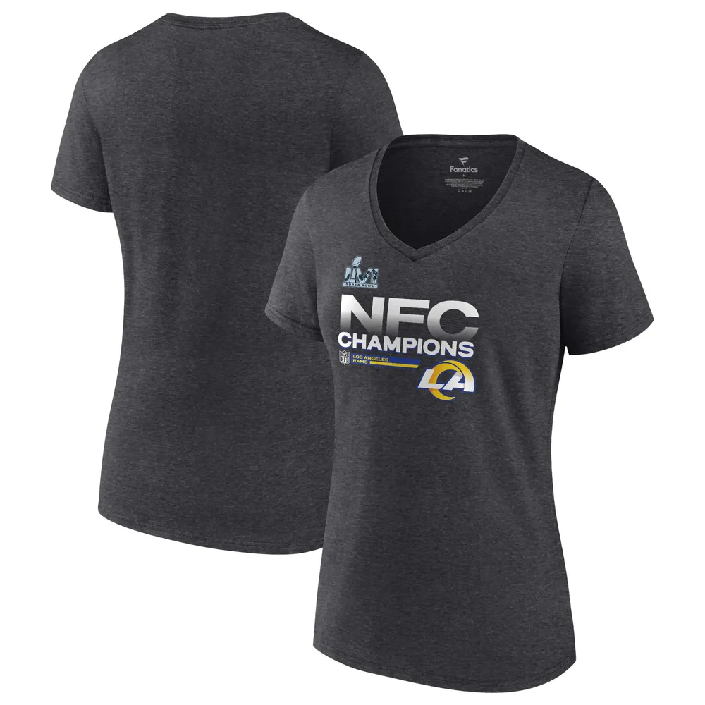 Lids Los Angeles Rams Fanatics Branded Women's 2021 NFC Champions Locker  Room Trophy Collection V-Neck T-Shirt - Heathered Charcoal