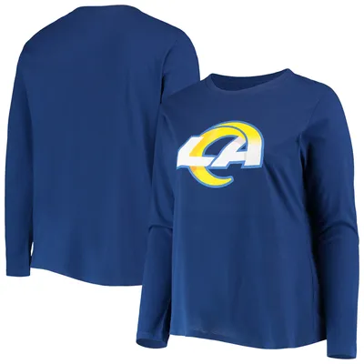 Fanatics Branded Aaron Donald Royal Los Angeles Rams Plus Size Name & Number V-Neck T-Shirt