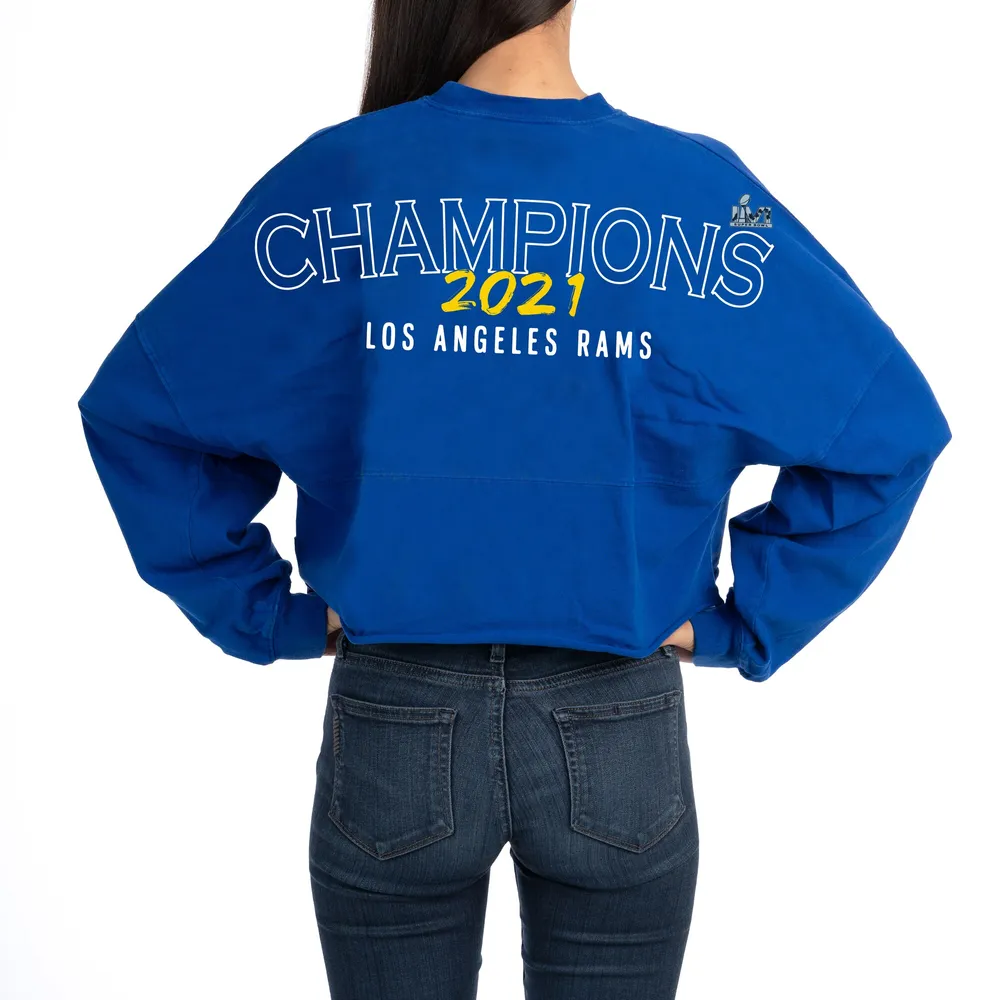 Lids Los Angeles Rams Fanatics Branded Women's Super Bowl LVI Champions  Cropped Long Sleeve T-Shirt - Royal