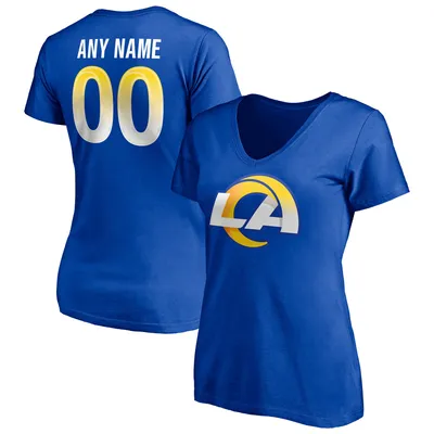 Lids Los Angeles Rams Fanatics Branded Women's Team Authentic Logo  Personalized Name & Number V-Neck Long Sleeve T-Shirt - White