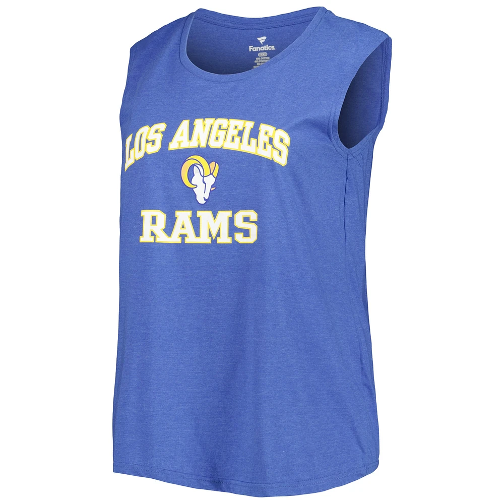 Women's Fanatics Royal Los Angeles Rams Plus Tank Top