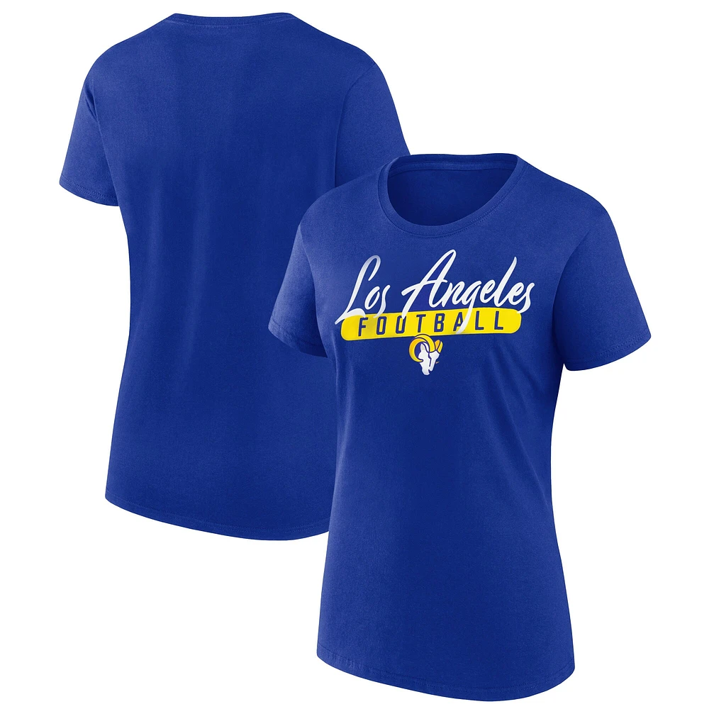 Women's Fanatics  Royal Los Angeles Rams Team T-Shirt