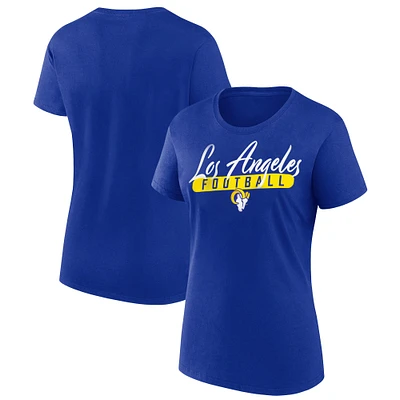 Women's Fanatics  Royal Los Angeles Rams Team T-Shirt