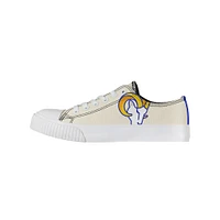 Chaussures en toile basses FOCO Los Angeles Rams pour femmes, crème