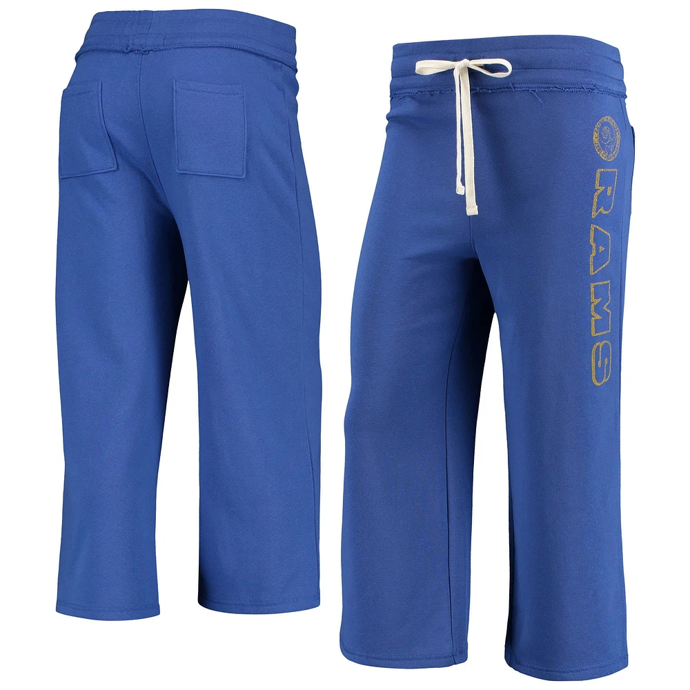 Women's Junk Food Royal Los Angeles Rams Cropped Pants