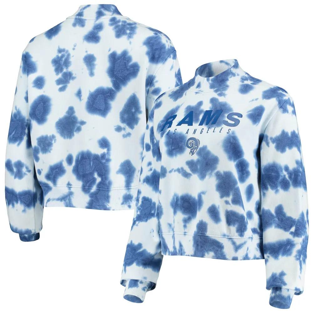 Lids Los Angeles Rams Junk Food Women's Tie-Dye Cropped Pullover