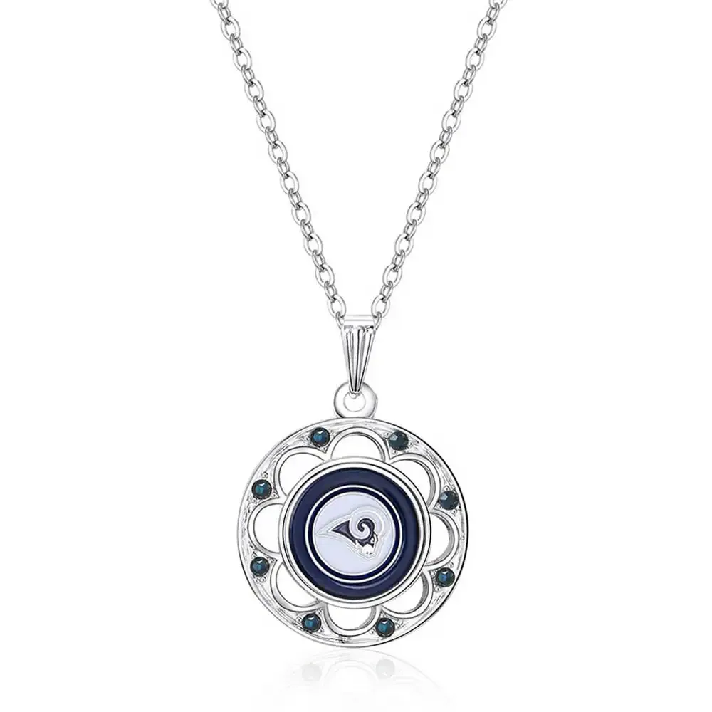 Women's Los Angeles Rams Circle Pendant Necklace