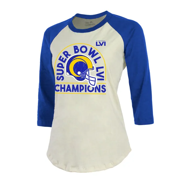 Women's Majestic Threads Royal Los Angeles Rams Super Bowl