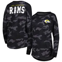 Lids Los Angeles Rams New Era Women's Crop Long Sleeve T-Shirt