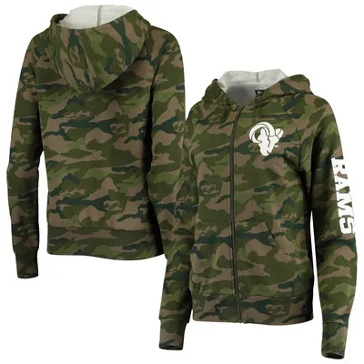 New Era Green Boston Red Sox 2022 MLB Armed Forces Day Camo Full-Zip Hoodie