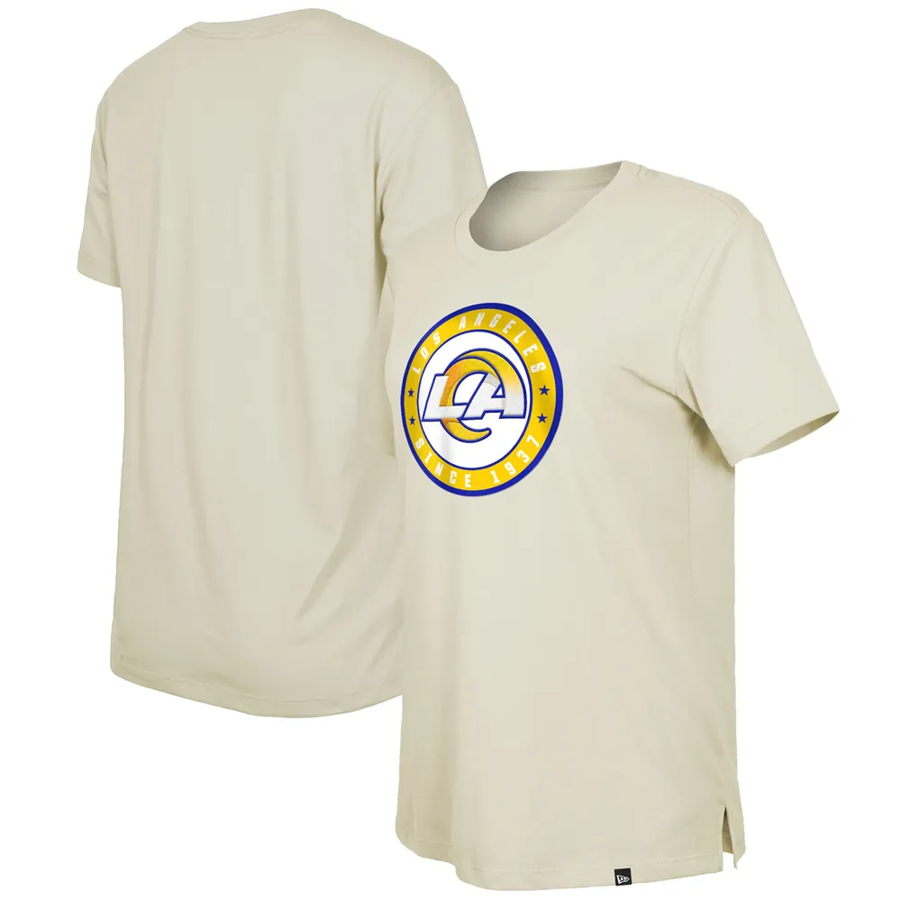 Women's New Era  Cream Los Angeles Rams 2023 NFL Draft T-Shirt