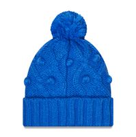 Women's New Era Royal Los Angeles Rams Toasty Cuffed Pom Knit - Hat