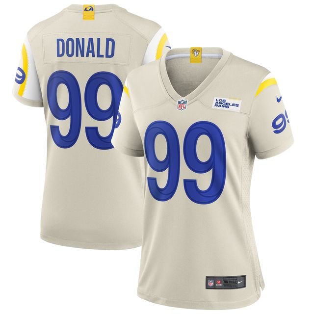 Maillot de match joueur Nike Aaron Donald Bone des Rams Los Angeles pour femme