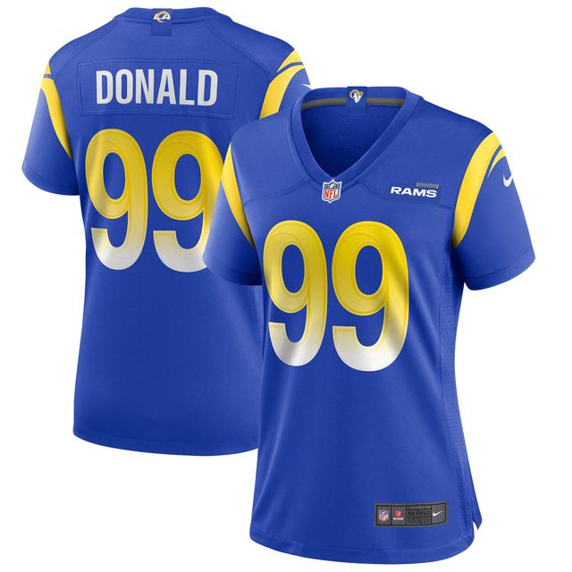 Maillot de joueur Nike Aaron Donald Royal Los Angeles Rams pour femme - Match terminé