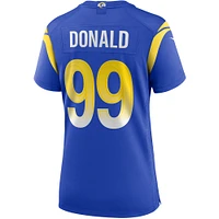 Maillot de joueur Nike Aaron Donald Royal Los Angeles Rams pour femme