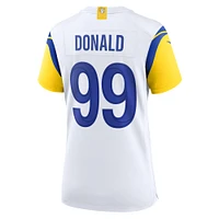 Maillot de match alternatif Nike Aaron Donald blanc des Los Angeles Rams pour femme