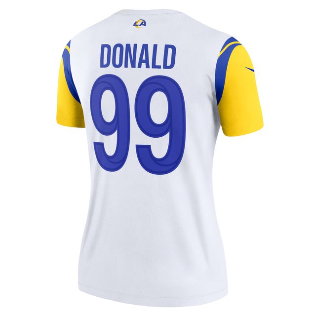 Nike Women's Los Angeles Rams Aaron Donald #99 White Game Jersey