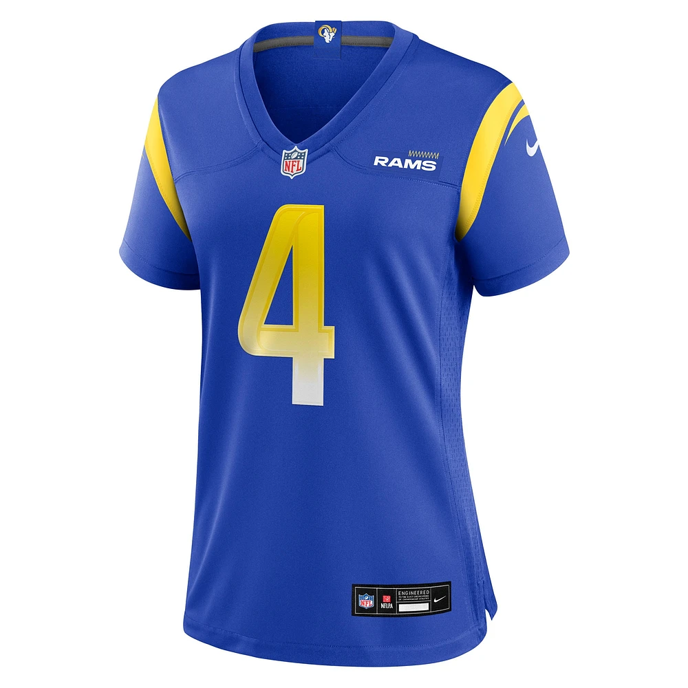 Maillot de match Nike Ahkello Witherspoon Royal Los Angeles Rams pour femme