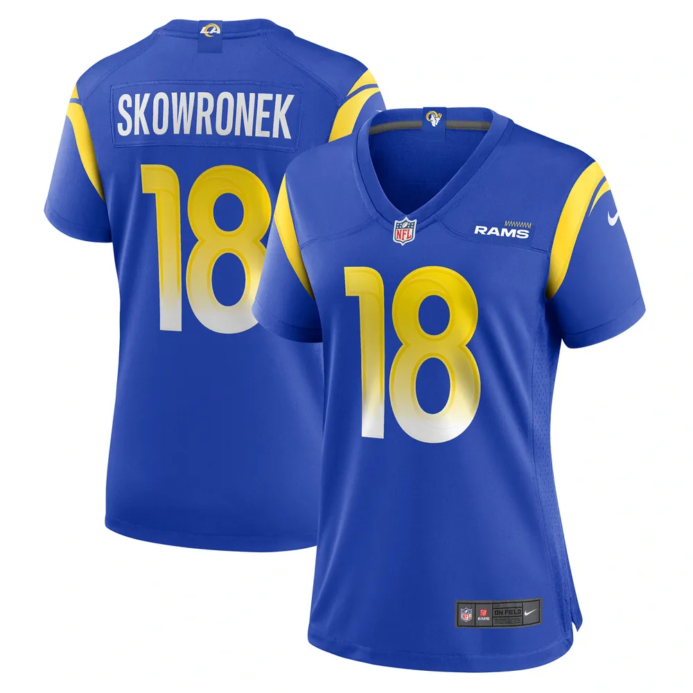 Maillot de match Nike Ben Skowronek Royal Los Angeles Rams pour femme