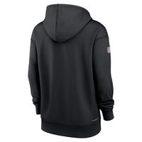 Women's Nike Black Los Angeles Rams 2022 NFL Crucial Catch - Therma Performance Pullover Hoodie