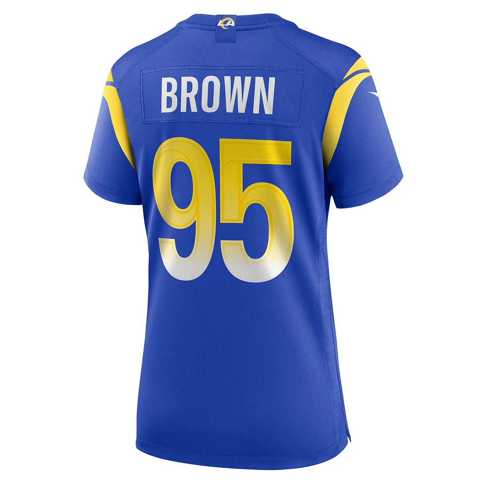 Women's Nike Bobby Brown III  Royal Los Angeles Rams Team Game Jersey