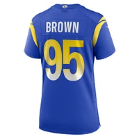 Women's Nike Bobby Brown III  Royal Los Angeles Rams Team Game Jersey