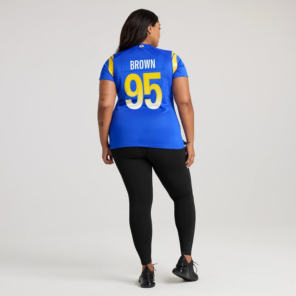 Women's Nike Bobby Brown III  Royal Los Angeles Rams Team Game Jersey