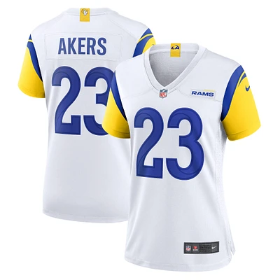 Maillot de match Nike Cam Akers blanc des Rams Los Angeles pour femme