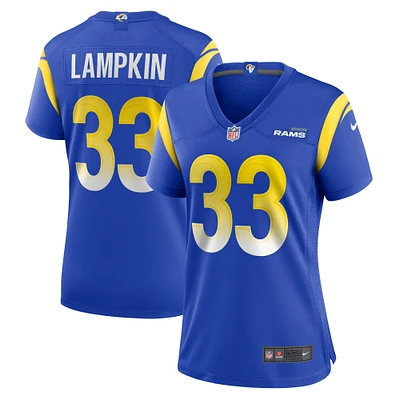 Maillot de match Nike Cam Lampkin Royal Los Angeles Rams pour femme