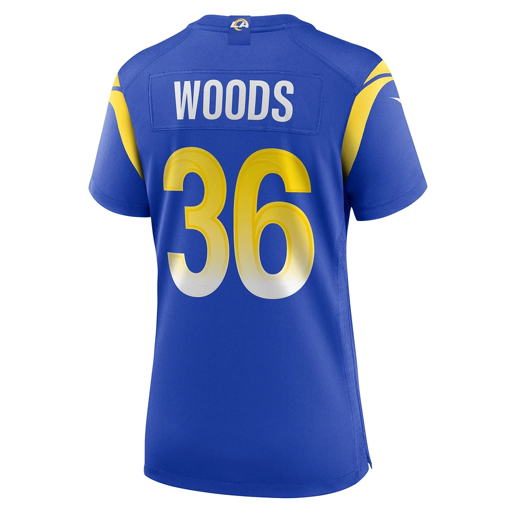 Women's Nike Charles Woods  Royal Los Angeles Rams Game Jersey