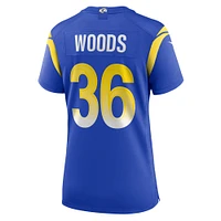 Women's Nike Charles Woods  Royal Los Angeles Rams Game Jersey