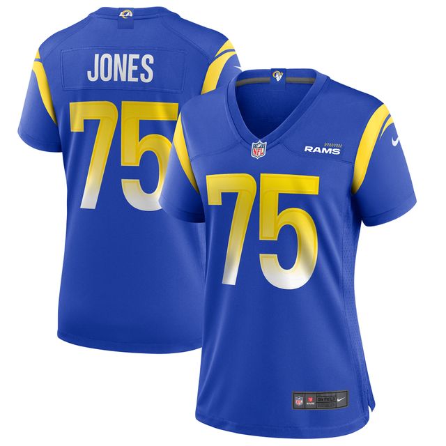 Maillot de joueur retraité Nike Deacon Jones Royal Los Angeles Rams Game pour femme