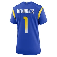 Women's Nike Derion Kendrick Royal Los Angeles Rams Home Game Jersey