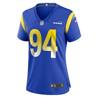 Maillot de match à domicile Nike Desjuan Johnson Royal Los Angeles Rams pour femme