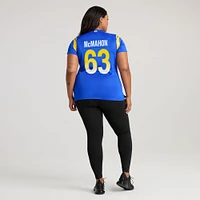 Maillot Nike Dylan McMahon Royal Los Angeles Rams Team Game pour femme