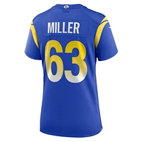 Maillot de match Nike Grant Miller Royal Los Angeles Rams pour femme