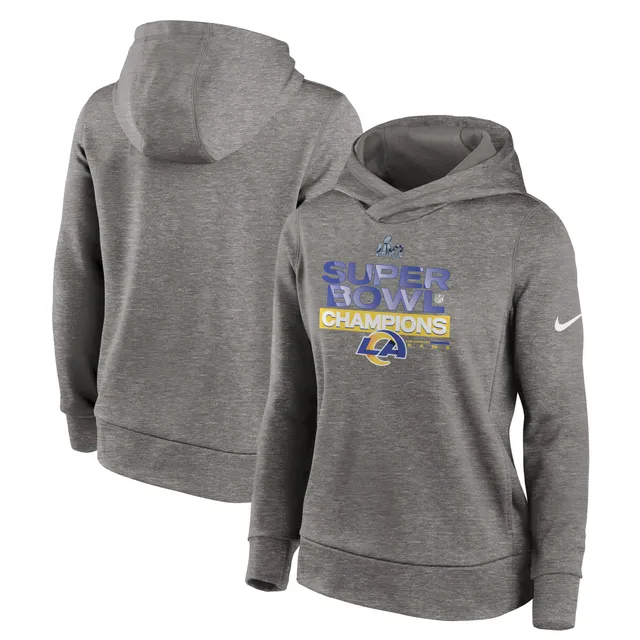 Nike Women's 2022 NFC Champions Trophy (NFL Philadelphia Eagles) Pullover Hoodie in Grey, Size: Large | 0PZ506G86Z-QC9