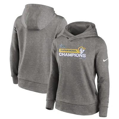 Women's Nike Black Super Bowl LVI Times Fleece Pullover Hoodie