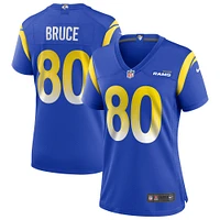 Maillot de joueur retraité Nike Isaac Bruce Royal Los Angeles Rams Game pour femme