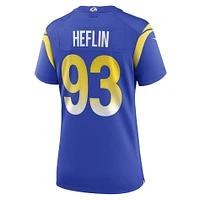 Women's Nike Jack Heflin  Royal Los Angeles Rams Team Game Jersey