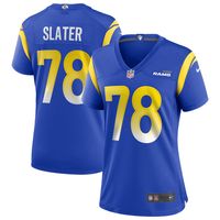 Women's Nike Jackie Slater Royal Los Angeles Rams Game Retired Player Jersey