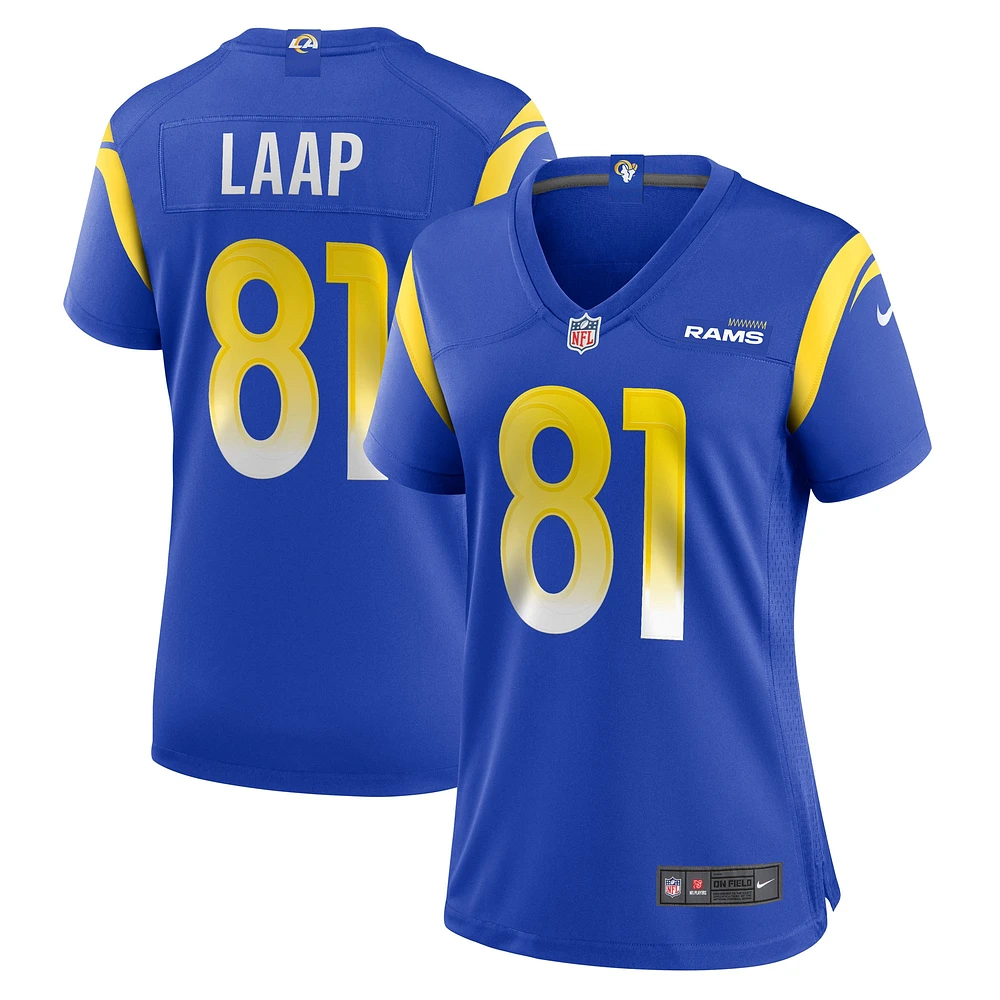 Maillot de match Nike JJ Laap Royal Los Angeles Rams pour femme