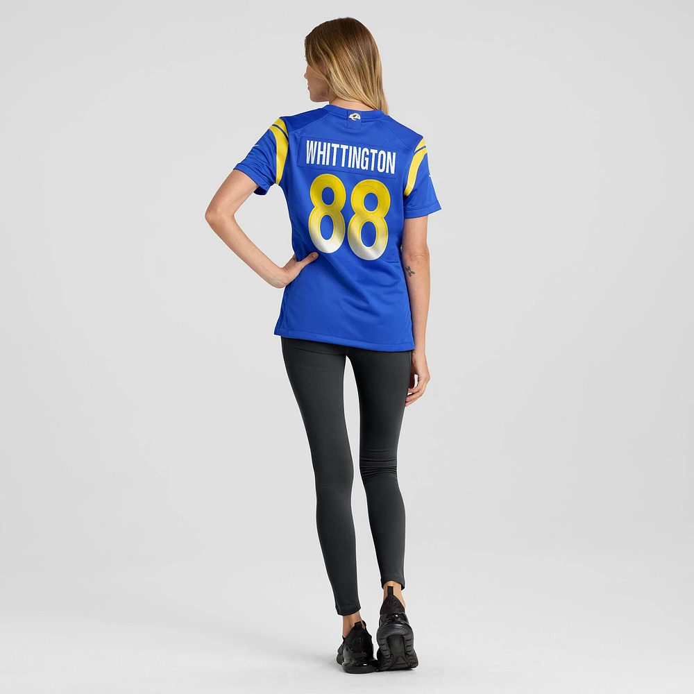 Maillot de match Nike Jordan Whittington Royal Los Angeles Rams pour femme