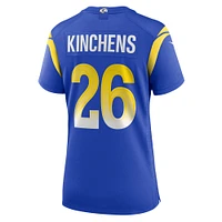 Maillot de match Nike Kamren Kinchens Royal Los Angeles Rams pour femme